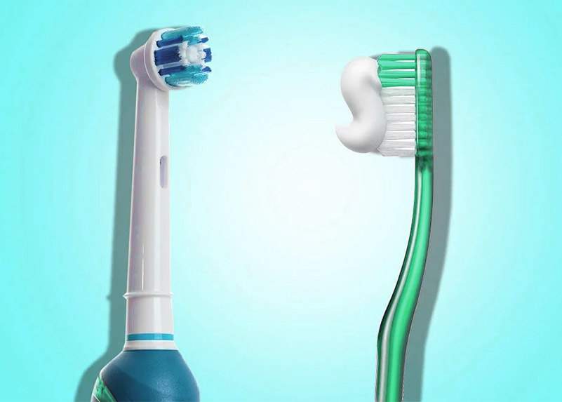 electric vs manual toothbrush studies